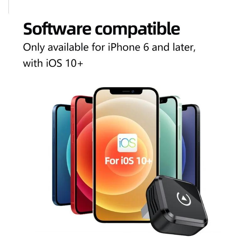 Carplay AI Box Kabellos Android Auto Smart Box 2 in 1 Kabelgebundener zu Kabellosem Carplay Adapter USB Typ-C Dongle im Universalauto