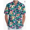 A new large-size men's fashion digital printing short-sleeved shirt in summer from the source manufacturer