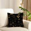 Eid alFitr Cushion Cover Reversible Plush Pillow Cover Soft Fluffy Home Decor for Sofa Bedroom