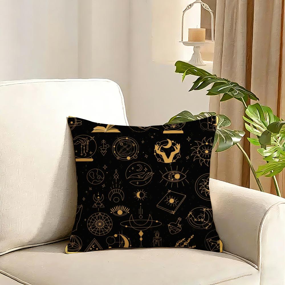 Eid alFitr Cushion Cover Reversible Plush Pillow Cover Soft Fluffy Home Decor for Sofa Bedroom