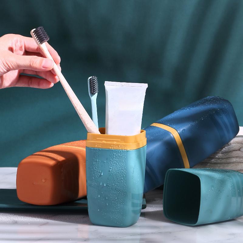 Toothbrush Cup & Washing Set - Travel Portable Multifunctional Toothbrush Cup