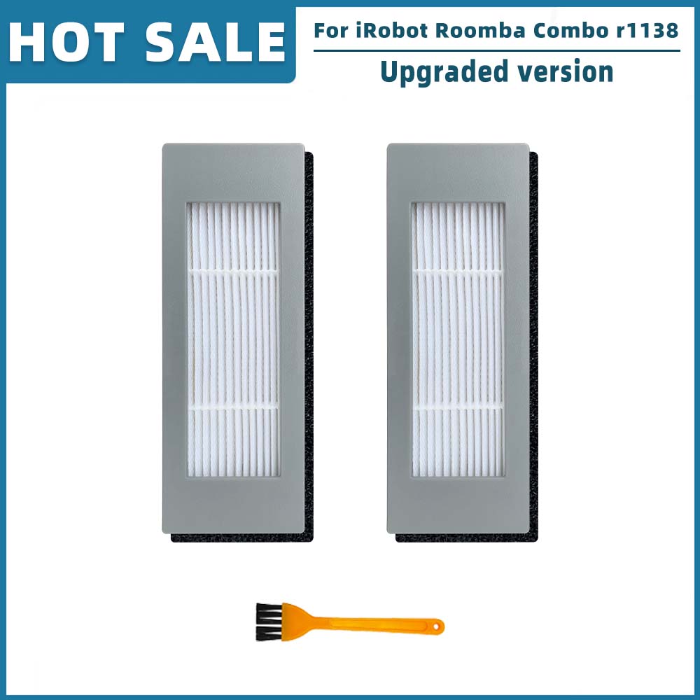 Compatible For iRobot Roomba Combo R1138 Robot Vacuum Cleaner Spare Parts Accessories Main Side Brush Hepa Filter Mop Rag Cloth