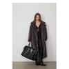 Women's Leopard Print Faux Fur Trench Coat - Versatile, Loose Fit, Autumn/Winter Fashion