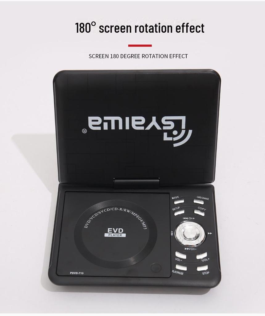 Africa's Bestselling 7.8 Inch DVD Mobile TV Portable Player with CD and Game Function