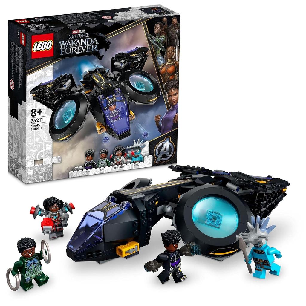 LEGO Super Heroes Marvel Shuris Sunbird 76211 Toy Block Gift Superhero Comic Vehicle Boys Aged 8 Up