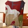 Artist P-Pierre B-Boncompain Throw Flannel Throw Blanket, Lightweight Cozy, Durable Washable Cute Cool