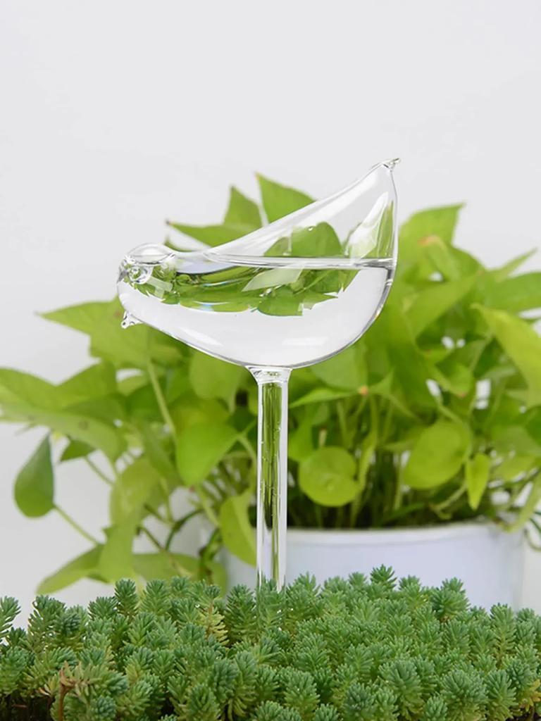 Automatic Drip Irrigation System Bird Shaped Transparent Plastic Indoor Household Garden Flowerpot Watering Device (random)