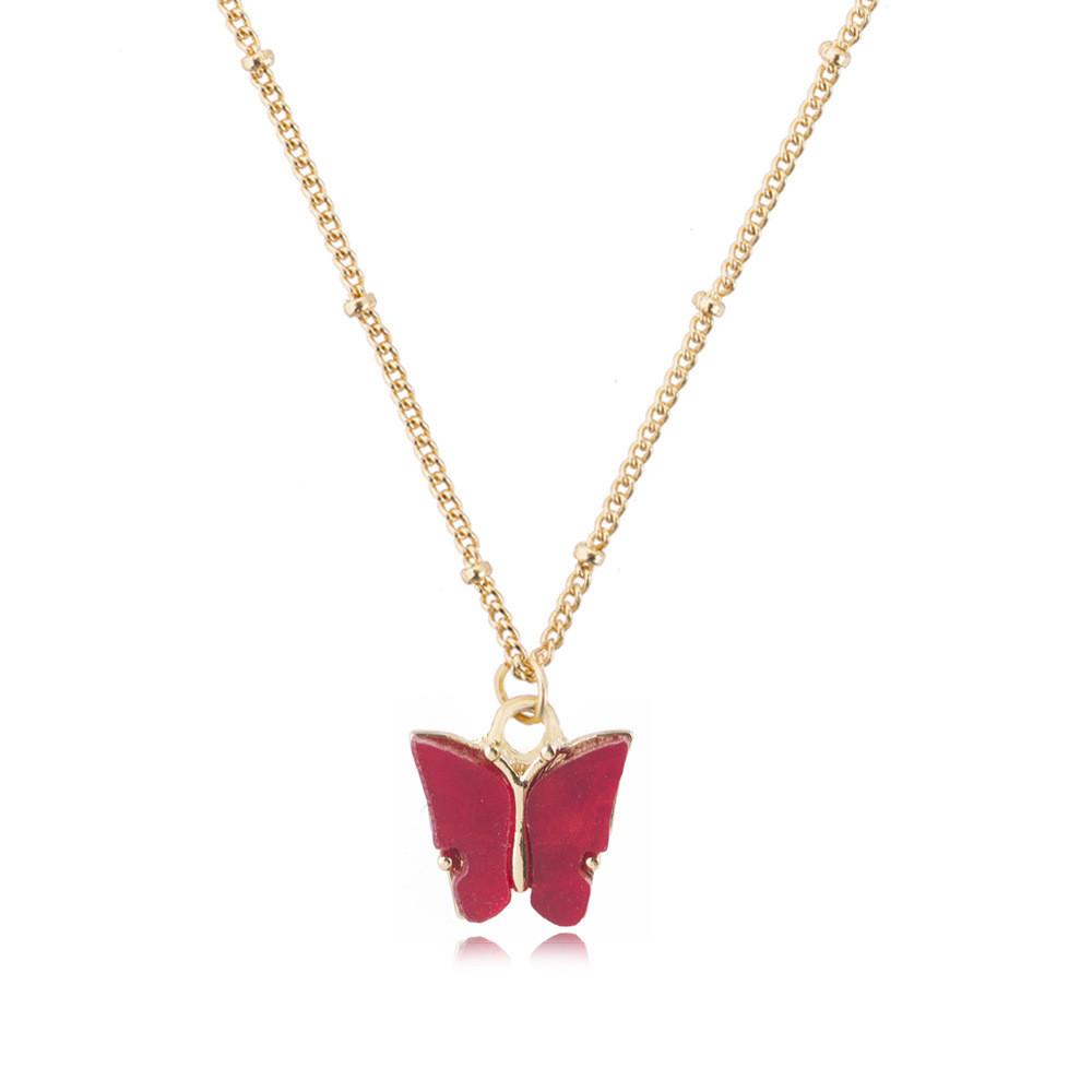 Necklace Artistic Butterfly For Women In Alloy With Vibrant Combinations Color