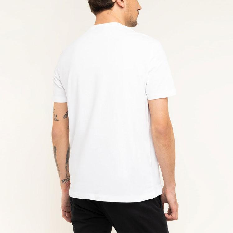 Emporio Armani Round Neck Printed Casual Short Sleeve T-Shirt Men Tops White 3H1T71-1J11Z-0100