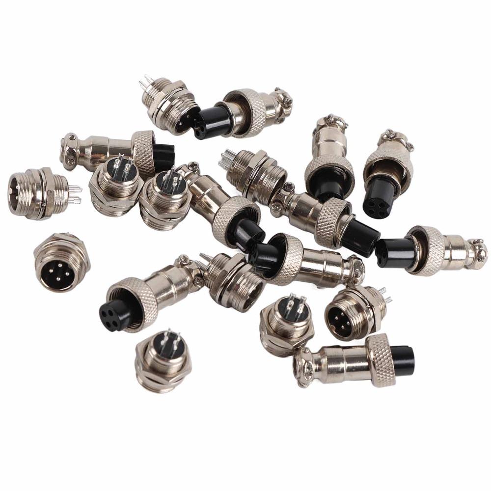 10 Set 12mm Aviation Plug GX12 Socket Connector Aviation Connector  Data Acquisition Systems