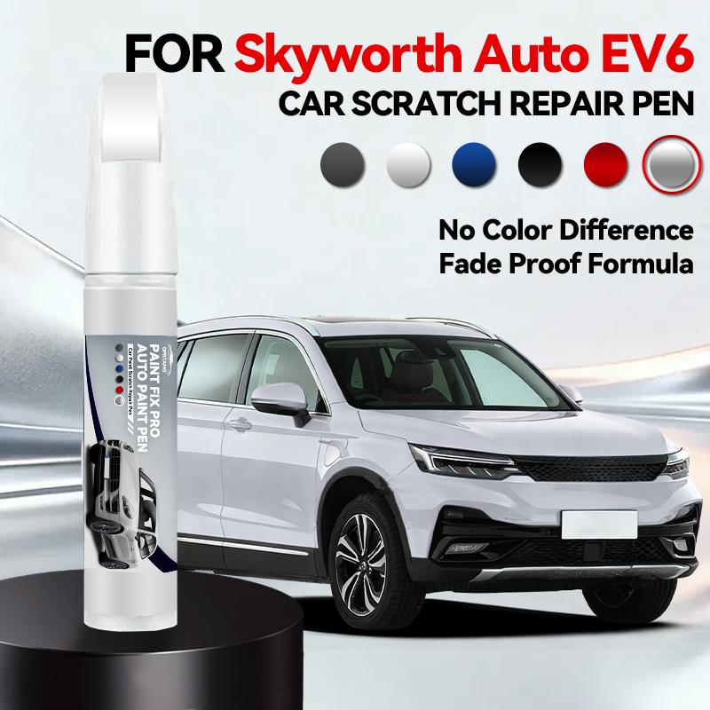 

Hot Car Dedicated For Skyworth Auto EV6 1990-2026 Paint Repair Pen Touch Up Scratch Remover DIY Auto Accessories Black White Sil