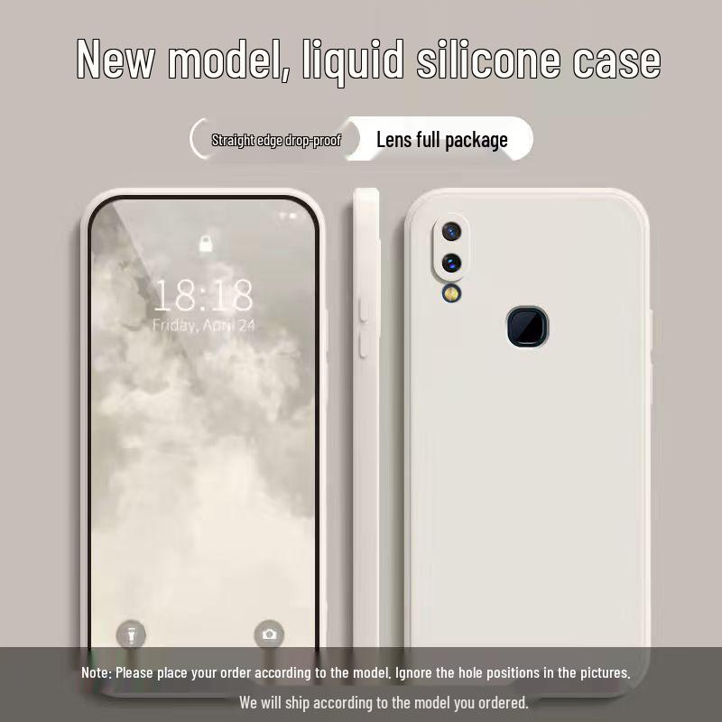 Vivo NEX Rear Fingerprint Case: Solid Color Liquid Silicone Anti-drop Soft Cover