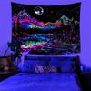 VIKAMA Colorful Starry Sky Mountain Range Moonnight Landscape Decoration Tapestry Bedroom Bedhead Homestay Background Wall Decor