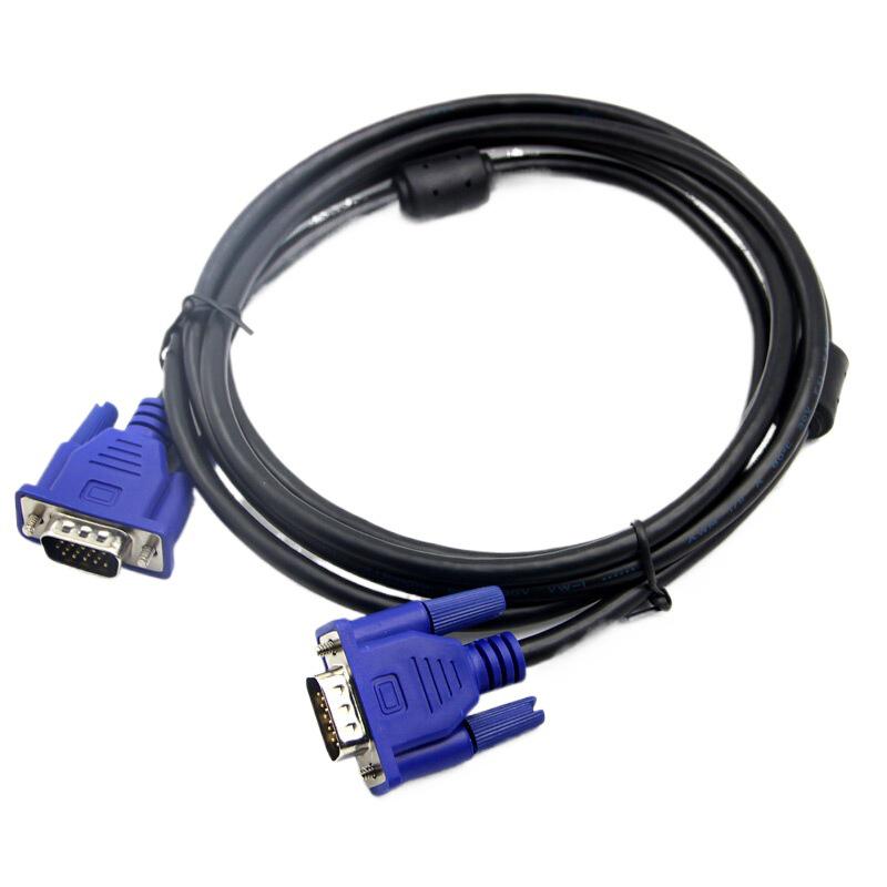 Кабель VGA 1,5/3/5 м 3+5 для подключения монитора, телевизора, проектора, компьютера