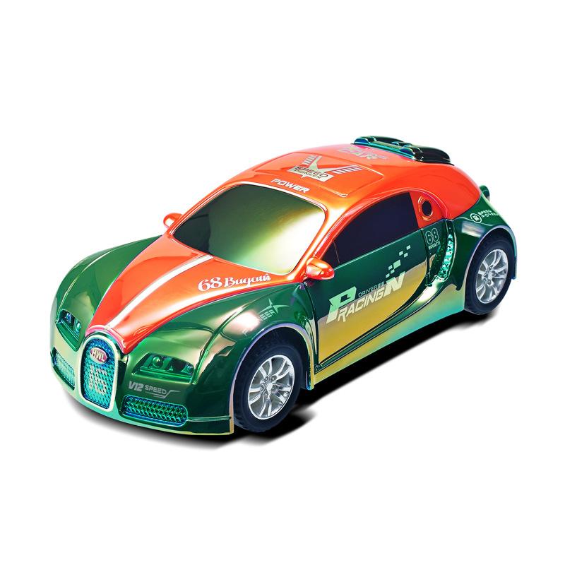 

Красочные акустооптические детские инерционные гоночные машинки, устойчивые к падениям спортивные машинки-симуляторы, акустооптические спецэффекты гоночные машинки для дрифта, игрушки оранжевый/зелёный