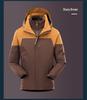 All-Weather 3-in-1 Detachable Mountain Jacket: Waterproof, Windproof, and Warm for Outdoor Climbing - Men's and Women's Styles