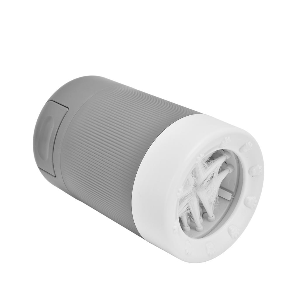 Hundepoterenser Bærbar Hundepotevaskekopp Lettvekts Kjæledyrpoterenseverktøy for HjemmeGrå