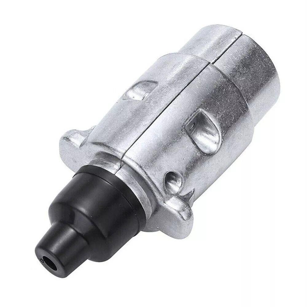 Aluminium Zinc Zinc Alloy Towbar Trailer Plug Round Adapter Towing Electrics Adapter  For Camper