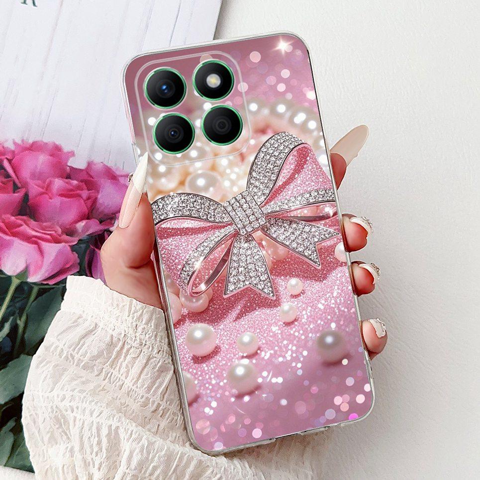 

Casing For Huawei Honor X8b X8a X8c Phone Case HonorX8b X8 C Luxury Flower Butterfly Dragon Animal Printed Clear Soft Back Cover Honor X8c