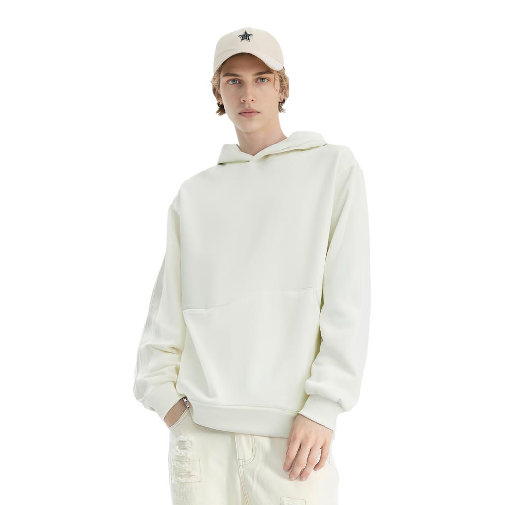 Adidas Solid Color Loose Casual Hoodie Unisex Hoodies White JE8626