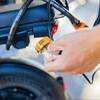 MAJORMENCH Motorcycle Rear Reservoir with Large Reservoir Foot Brake Pump Iron Cap Hydraulic Brakes