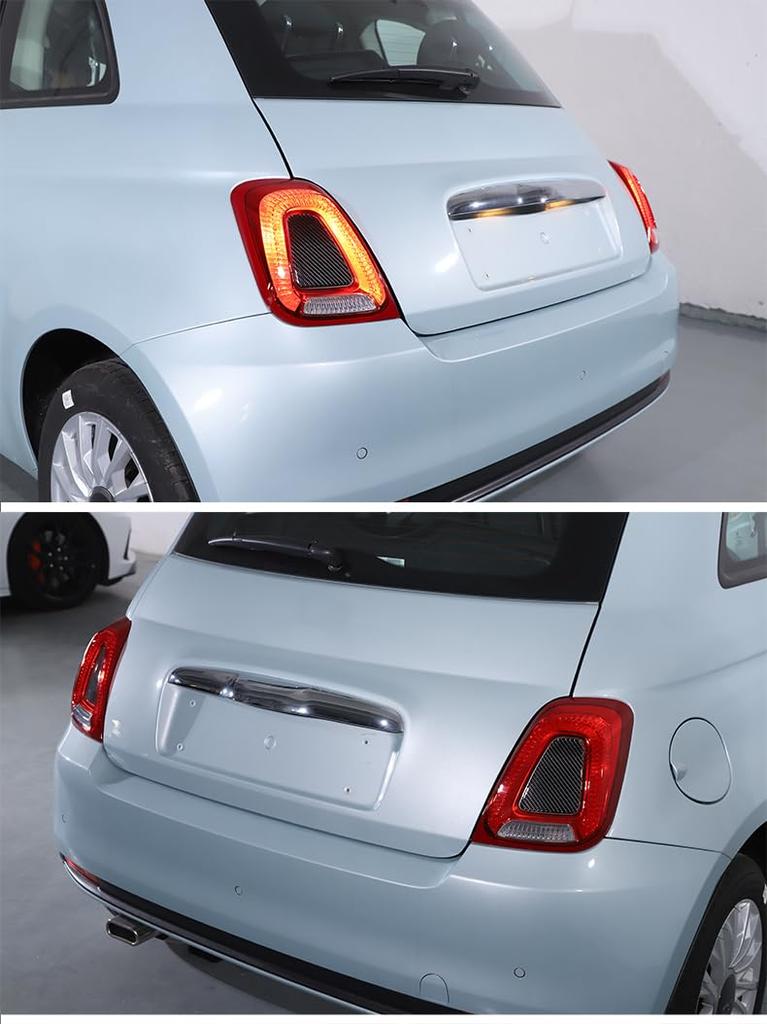Hcilloend New Fiat 500 2021-2023 Tail Lamp Panel Rear Lamp Cover Back Lamp Panel