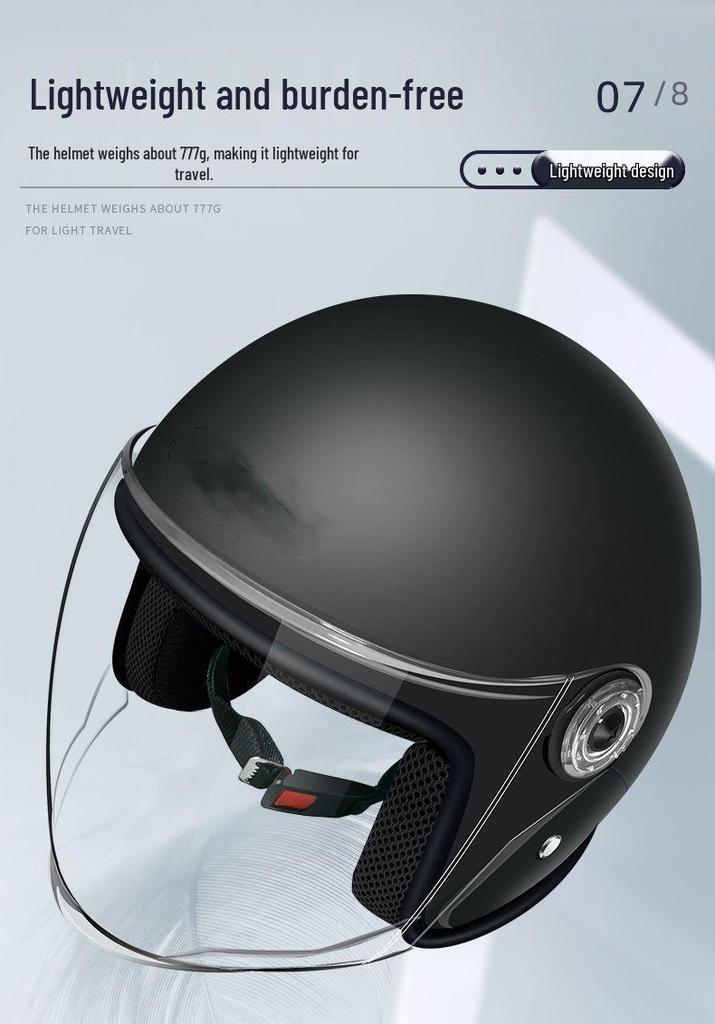 3C Certified Unisex Electric Vehicle Helmet for Autumn/Winter – Anti-Cold, Lightweight.