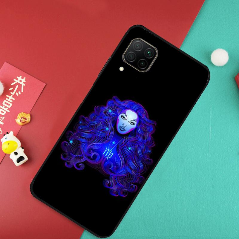 Neon Zodiac Signs For Huawei Nova Y73 Y70 Y72 Y60 Y90 Y61 Y91 8i 7i 11i 12i 12s 9 10 SE P20 P30 P40 Lite Case