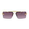Versace Fashionable and elegant alloy frame pilot style sunglasses women's dark 4131865 0VE224510028H-dark red 60
