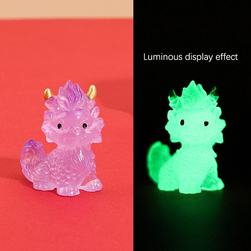 Year Of The Dragon Luminou Dragon Kirin Dragon Micro Landscape Ornaments Auspicious Beast Dollhouse Desktop Decor  Year Gifts