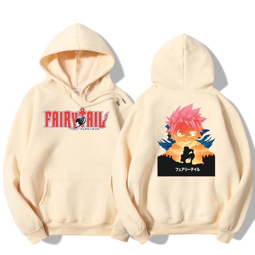 2026 Fairy Tail Anime Print Men s and Women s Fashion Korean Student Harajuku Plus Size Sports Hoodie M