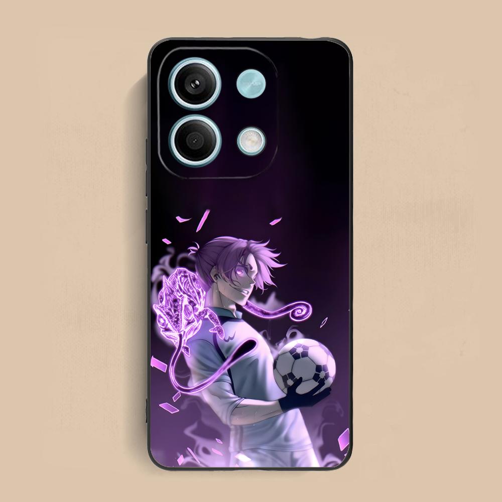 

Blue Lock Reo Mikage Matte TPU Mobile Phone Case for Xiaomi Redmi Note 14 13 12 11 S Pro Plus 4G 5G Colorful Printing Cover Redmi Note 11S 4G
