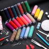 97Pcs/Set Portable Sewing Kit with Case Colorful Thread Needle Tailor Scissors Tape