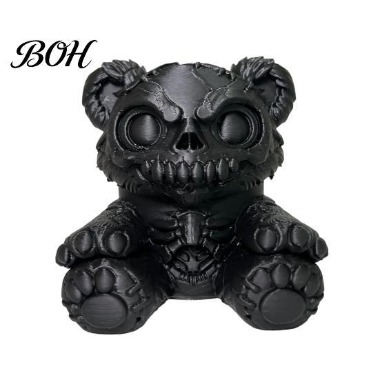 Dark Rebellious Car Decor Creepy Bear Trailer Hitch Cover, 3D Printed Exhaust Cap, Towing Vivid Accessory Ball Cover Dust Cap for Truck SUV, Halloween