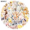 10 30 50Pcs Cute Dancing Animals Pvc Stickers Aesthetic Diy Decoration Children'S Toys Kids Luggage Decal Graffiti Sticker Pack