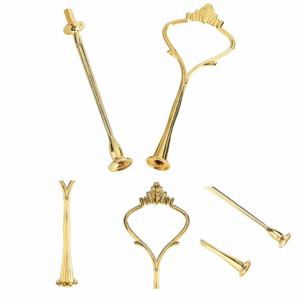 Crown Handle Cupcake Display Holder 2 Tiers 3 Tier Tiered Fruit Plate Cake Stand Assembly