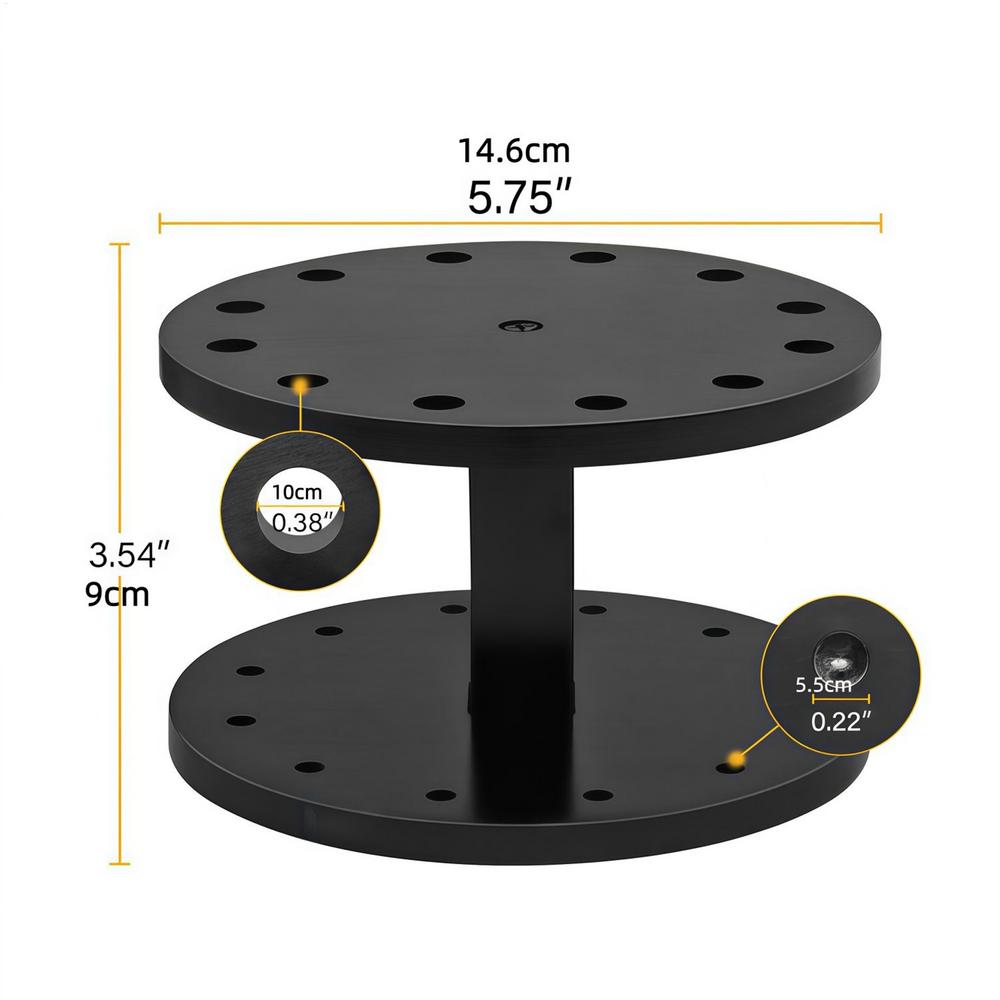 Dart Display Holder Acrylic 12 Slot Lightweight Round Dart Display Stand Tabletop Display Rack For Dart Wooden Holder Accessory чёрный