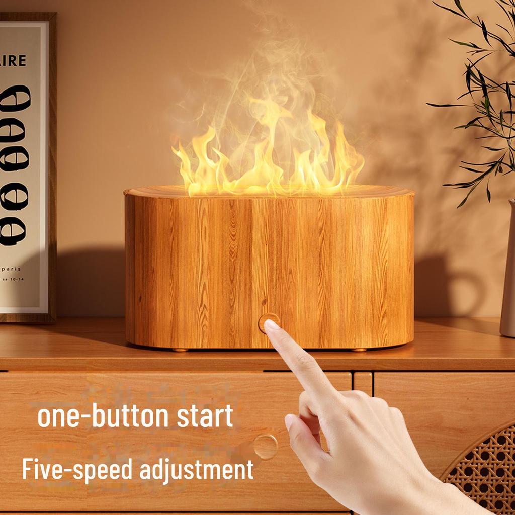 Colorful Atmosphere Aromatherapy Flame Humidifier for Home, Bedroom, Dorm, and Office