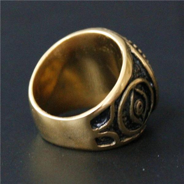 Ancient Ring Supernatural Pentacle Pentagram Five Point Star Amulet Talisman Stainless Steel Protect Health Jewelry Charming Accessories