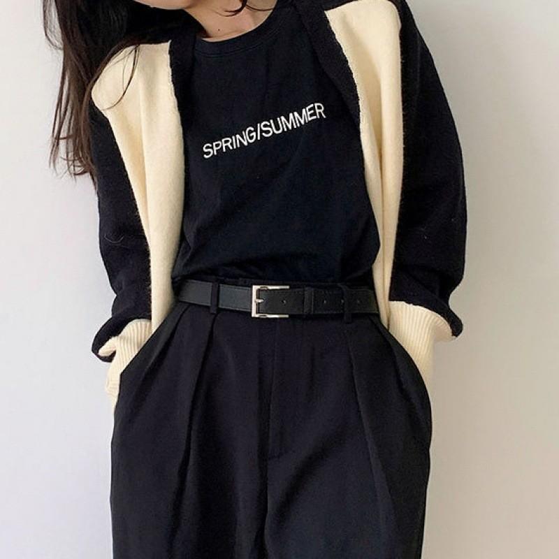 And Modern Chic Black Casual Belt For Young Men Fashionable Korean Design For Outfits All