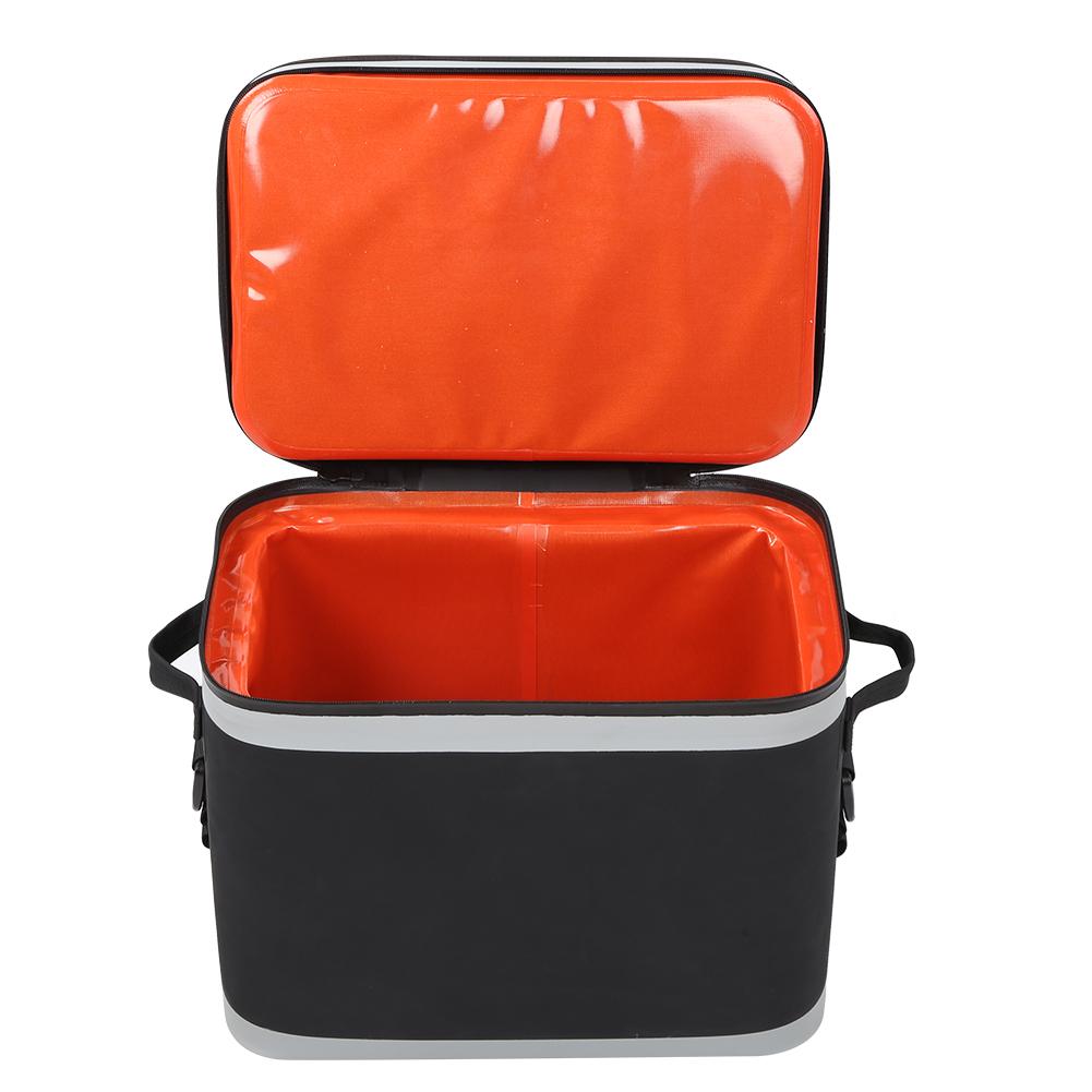 20L Outdoor Tragbare Haushalt Auto Kaltlagerung Isolierte Lebensmittel Thermische Kühltasche für Camping AngelnSchwarz