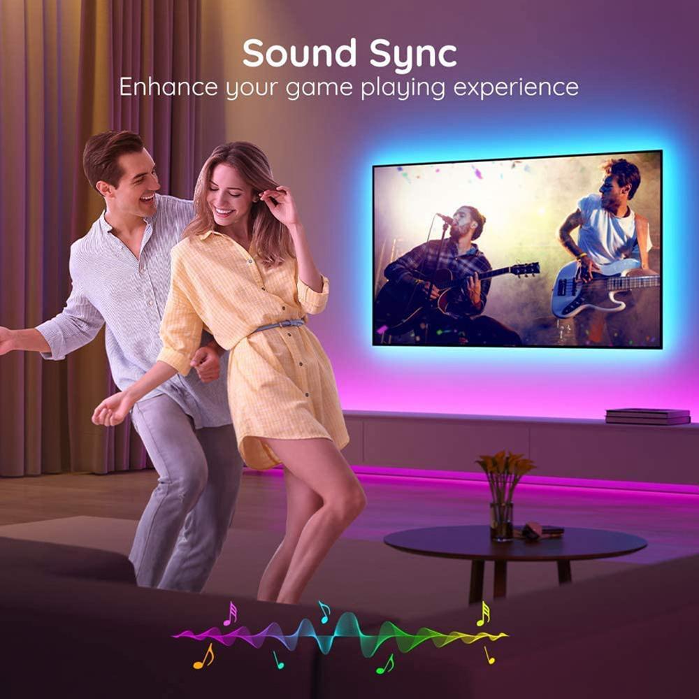 Tuya Bluetooth RGB 5050 LED Strip Light Remote App Control TV Led Backlight Flexible Ribbon Tape USB PC Gaming Room Decoration