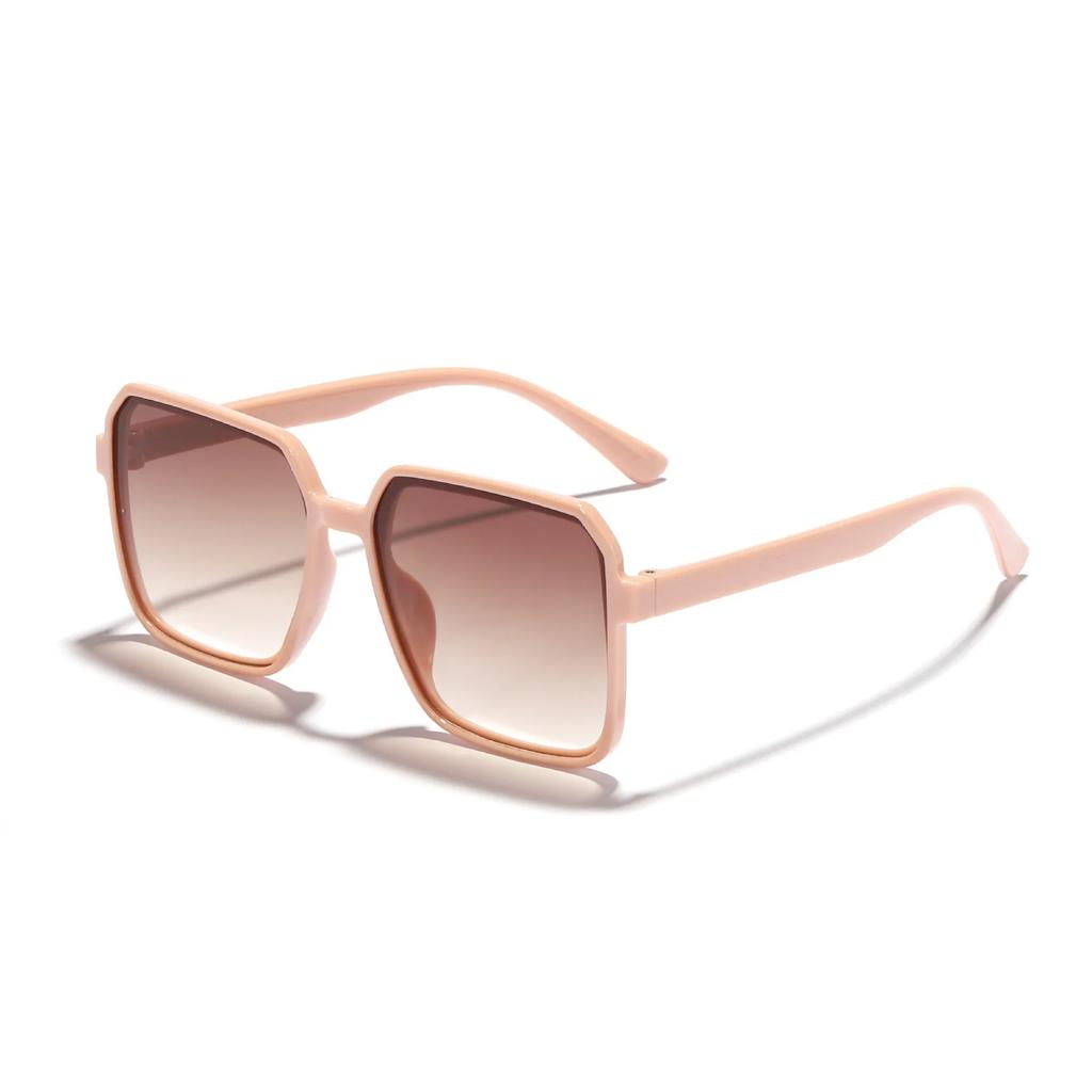 Vintage Oversized Sunglasses Fashion Men Women Square Shades Eyewear Trendy Popular Brand Design Shades UV400 Eyeglasses