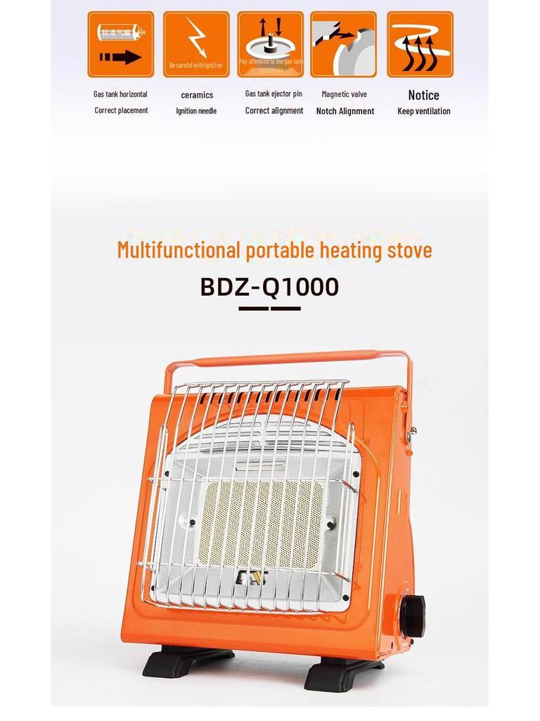 Portable Outdoor Camping Tent Gas Heater Stove