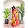 Pure Tissue Silk Saree with Zari Weaving and Meena Work with Running Blouse and Elegant Jaal On the Body.  Blouse : Contrast As Per Video