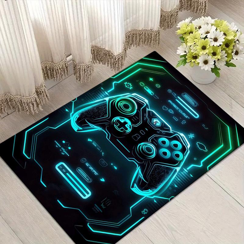 

1pc Cool game controller Print, Design Area Rug - Soft, Anti-Slip, and Durable Gaming Room Decor for Bedroom, Living Room 60cm by 90cm