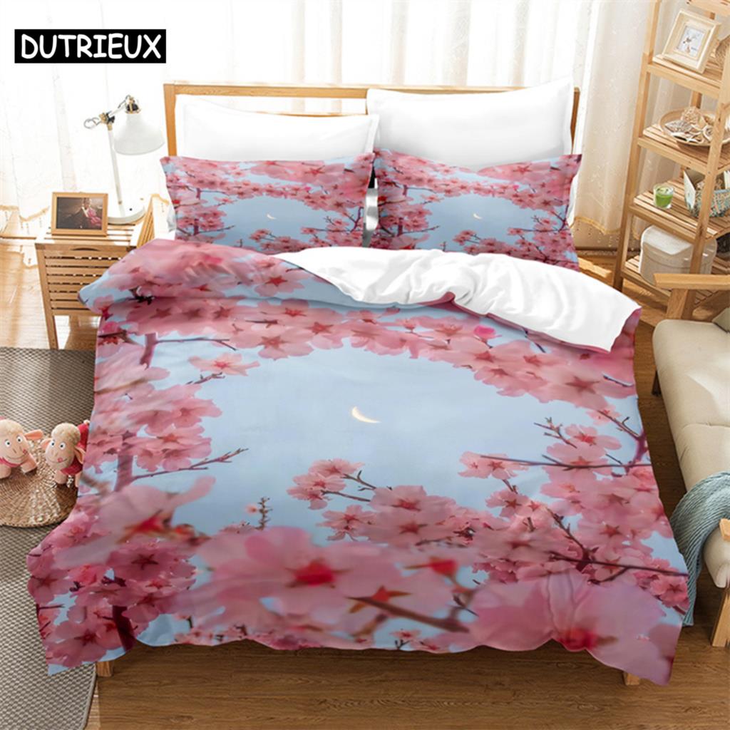Flower Plants Bedding Set Duvet Cover Set 3d Bedding Digital Printing Bed Linen Queen Size Bedding Set Fashion Design