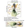Cartoon Girl Wall Stickers Butterflies Flower Wall Decorative Sticker NEW Wall Decal  Girl Bedroom