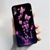 Hülle Für Sony Xperia L3 L 3 L3312 L4312 L4332 Handyhülle Luxus Mode Schmetterling Blumen Schwarzes Silikon Weiche Rückseite Abdeckung