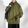 Autumn Plus Size Men Sweatshirts Hooded Oversized Zipper Length Hoodies Pullovers Streetwear Sportswear